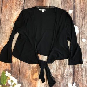 CAbi Style 316 Black Cropped Cardigan